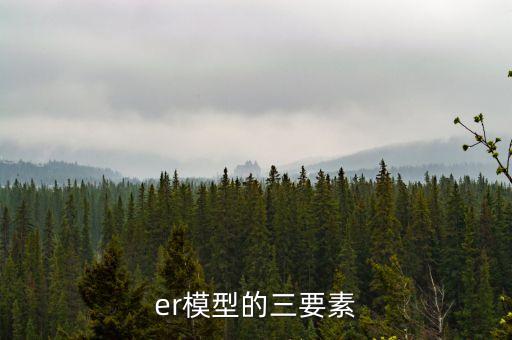 er模型的三要素