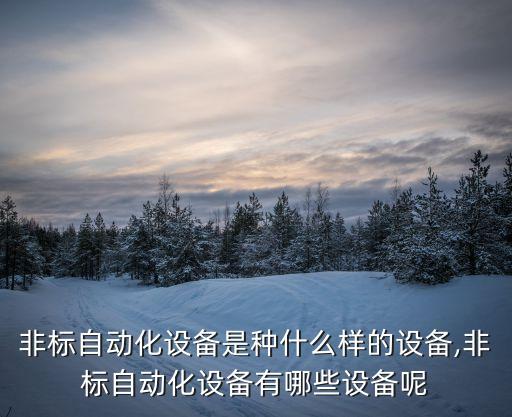 非標(biāo)自動(dòng)化設(shè)備是種什么樣的設(shè)備,非標(biāo)自動(dòng)化設(shè)備有哪些設(shè)備呢