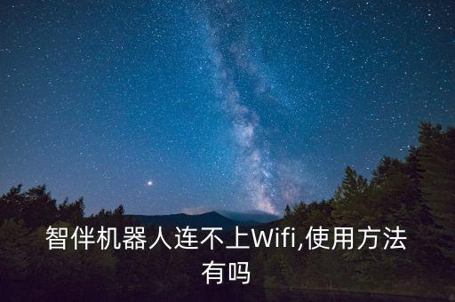 智伴機(jī)器人連不上Wifi,使用方法有嗎