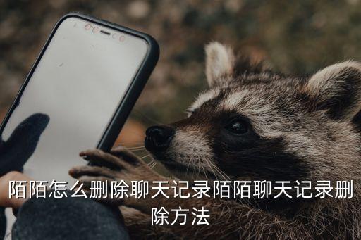 陌陌的數(shù)據(jù)怎么刪除不了,陌陌聊天記錄怎么刪除?