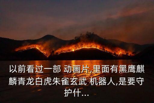 以前看過一部 動畫片,里面有黑鷹麒麟青龍白虎朱雀玄武 機器人,是要守護什...