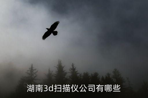湖南3d掃描儀公司有哪些