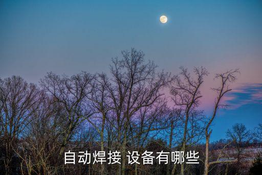 自動(dòng)焊接 設(shè)備有哪些