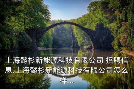 上海懿杉新能源科技有限公司 招聘信息,上海懿杉新能源科技有限公司怎么樣...