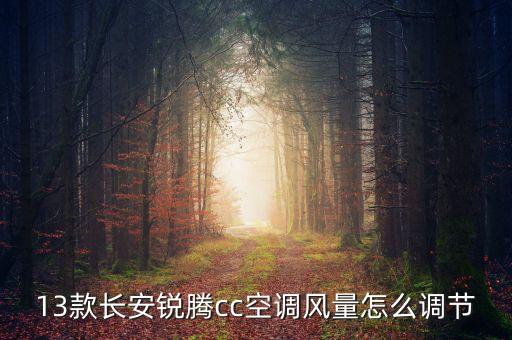銳騰電氣自動化,13款長安睿騰cc空調(diào)怎么調(diào)節(jié)?