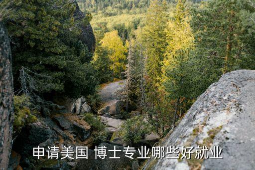 申請美國 博士專業(yè)哪些好就業(yè)