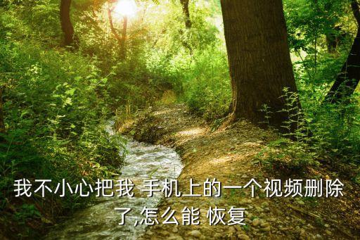 我不小心把我 手機(jī)上的一個(gè)視頻刪除了,怎么能 恢復(fù)
