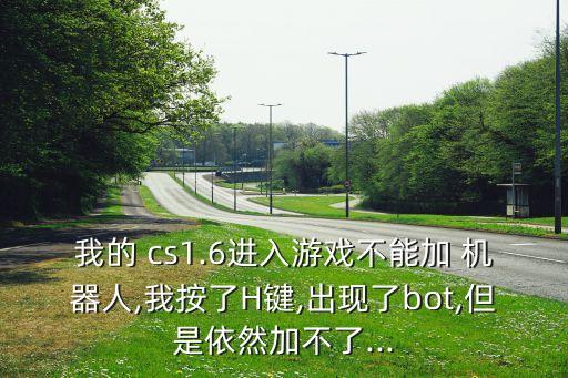 我的 cs1.6進入游戲不能加 機器人,我按了H鍵,出現(xiàn)了bot,但是依然加不了...