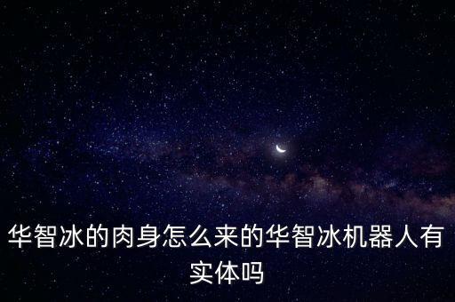 有沒有機器人實體,華智冰有實體嗎?
