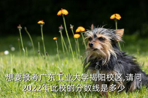 想要報考廣東工業(yè)大學揭陽校區(qū),請問2022年此校的分數(shù)線是多少