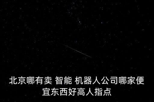 北京哪有賣 智能 機(jī)器人公司哪家便宜東西好高人指點(diǎn)