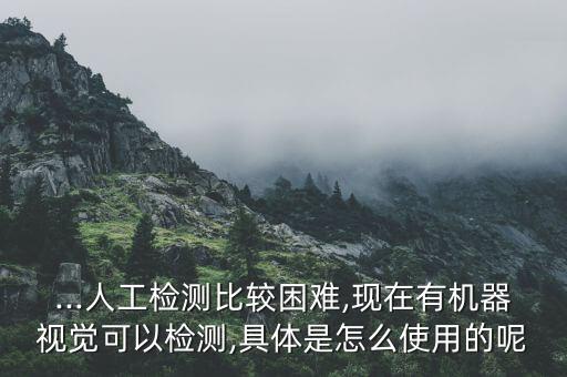...人工檢測比較困難,現(xiàn)在有機(jī)器視覺可以檢測,具體是怎么使用的呢