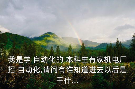本科畢業(yè)自動(dòng)化專業(yè)面試,電氣工程及其自動(dòng)化本科畢業(yè)去向