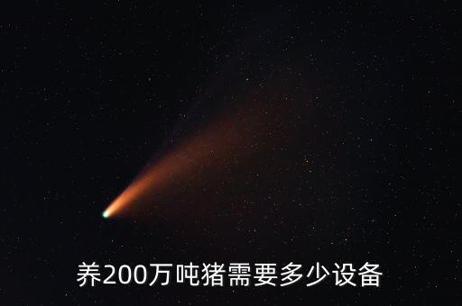 養(yǎng)200萬(wàn)噸豬需要多少設(shè)備