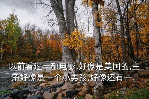 以前看過(guò)一部電影,好像是美國(guó)的,主角好像是一個(gè)小男孩,好像還有一...