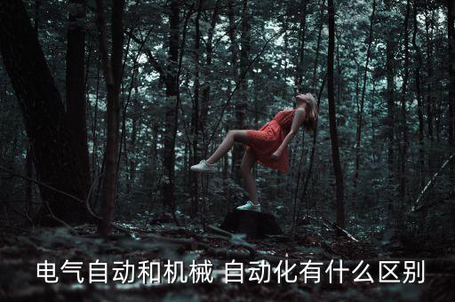 電氣自動(dòng)和機(jī)械 自動(dòng)化有什么區(qū)別