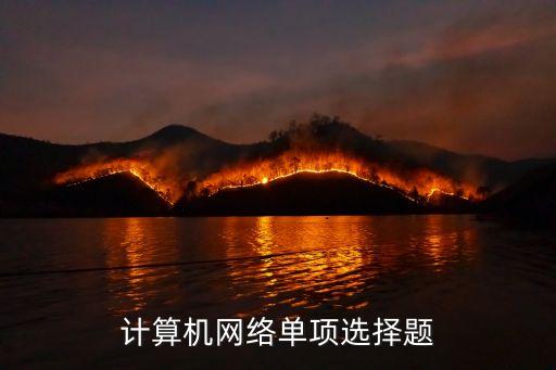 計算機網(wǎng)絡單項選擇題