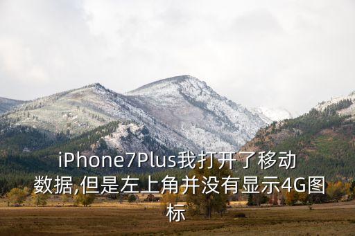蘋果7plus數(shù)據(jù)怎么開