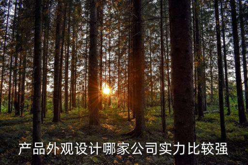 產品外觀設計哪家公司實力比較強