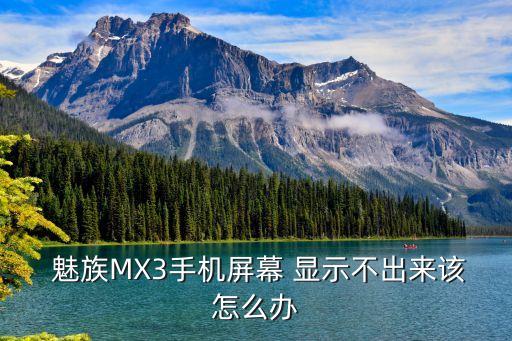  魅族MX3手機(jī)屏幕 顯示不出來該怎么辦