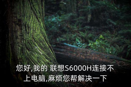 您好,我的 聯(lián)想S6000H連接不上電腦,麻煩您幫解決一下