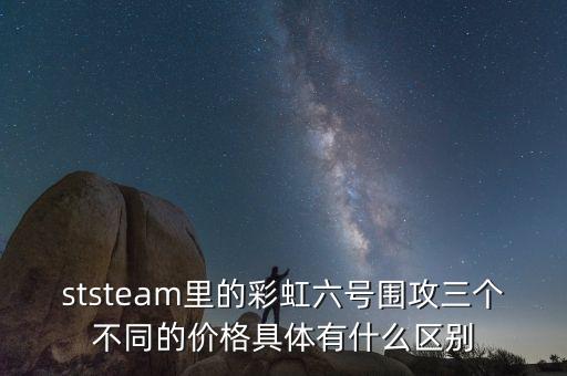 ststeam里的彩虹六號圍攻三個不同的價格具體有什么區(qū)別