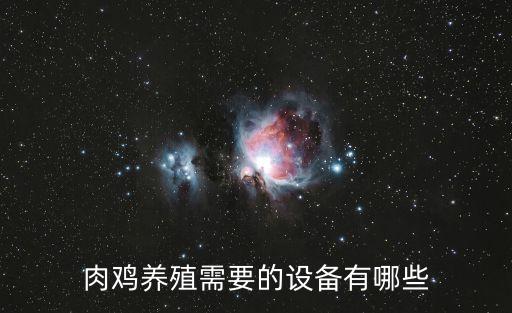 肉雞養(yǎng)殖需要的設(shè)備有哪些