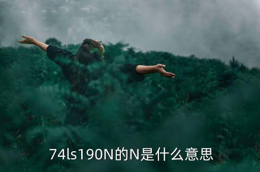  74ls190N的N是什么意思