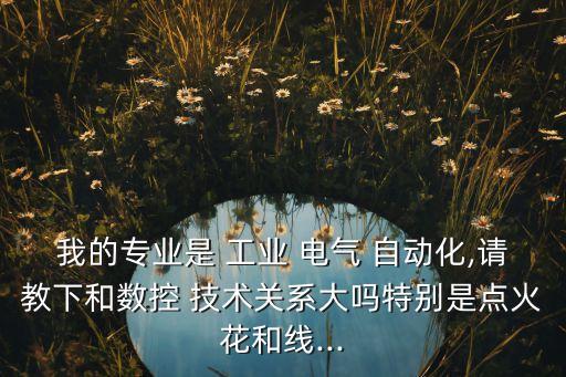 我的專業(yè)是 工業(yè) 電氣 自動化,請教下和數(shù)控 技術(shù)關(guān)系大嗎特別是點火花和線...