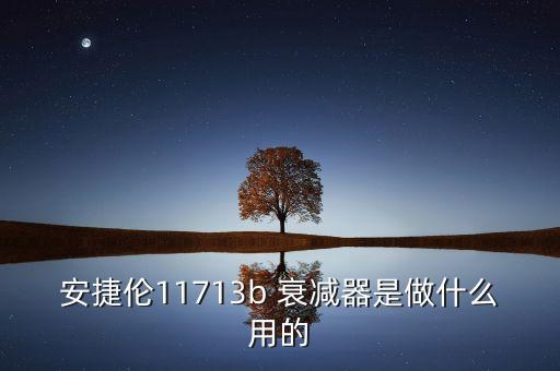 安捷倫11713b 衰減器是做什么用的