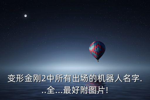 變形金剛2中所有出場(chǎng)的機(jī)器人名字...全...最好附圖片!