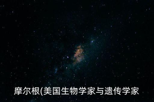 威爾遜自動(dòng)化設(shè)備,摩爾根是來自大自然的?