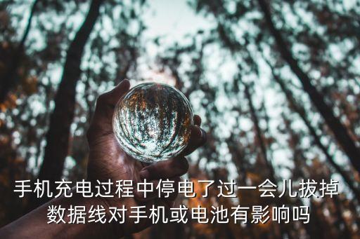 手機(jī)充電過程中停電了過一會兒拔掉 數(shù)據(jù)線對手機(jī)或電池有影響嗎
