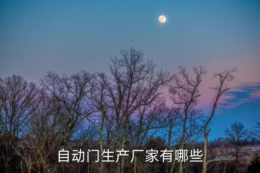 自動(dòng)門生產(chǎn)廠家有哪些