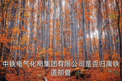 中鐵電氣化局集團(tuán)有限公司是否歸屬鐵道部管