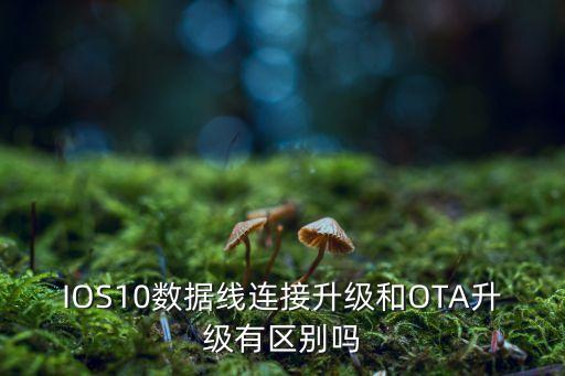 IOS10數(shù)據(jù)線連接升級和OTA升級有區(qū)別嗎