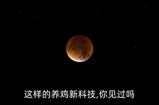 這樣的養(yǎng)雞新科技,你見過嗎