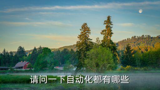 請問一下自動化都有哪些