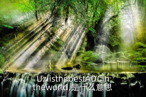 UziisthebestADCintheworld,是什么意思