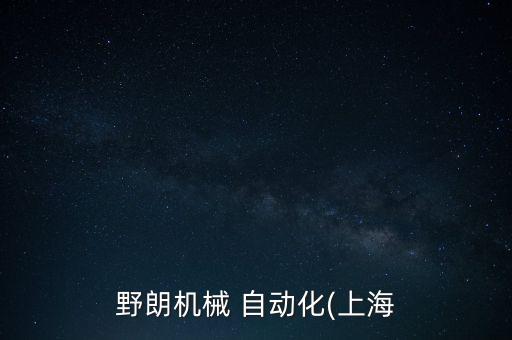 野朗機械 自動化(上海