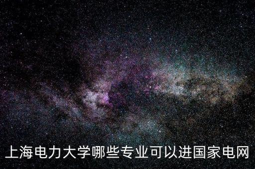 上海電力大學哪些專業(yè)可以進國家電網(wǎng)