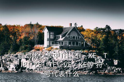  自動(dòng)化儀表中TH、TI、XE、TIE、ZE、TE、VE、KE等 符號(hào)代表什么