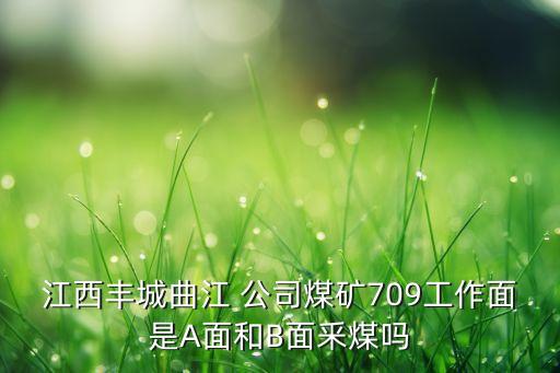 江西豐城曲江 公司煤礦709工作面是A面和B面釆煤嗎