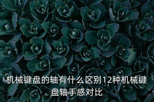 機械鍵盤的軸有什么區(qū)別12種機械鍵盤軸手感對比