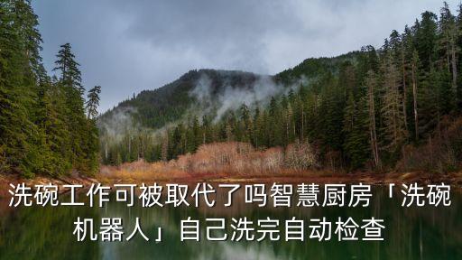 洗碗工作可被取代了嗎智慧廚房「洗碗機(jī)器人」自己洗完自動(dòng)檢查