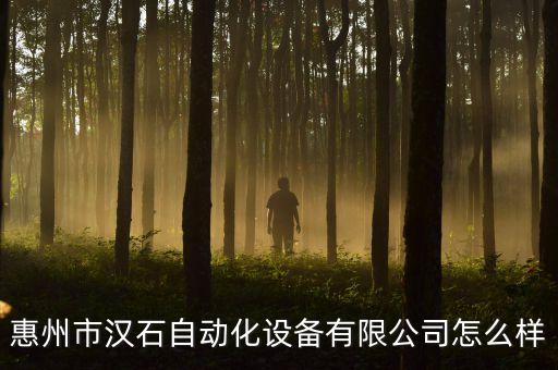 惠州市漢石自動(dòng)化設(shè)備有限公司怎么樣