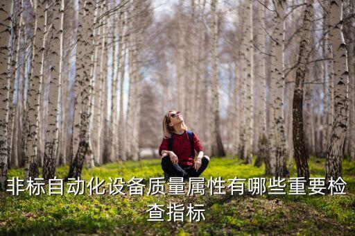 非標(biāo)自動(dòng)化設(shè)備質(zhì)量屬性有哪些重要檢查指標(biāo)