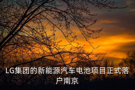 南京lg自動(dòng)化設(shè)備,lg新能源汽車電池項(xiàng)目正式落戶南京