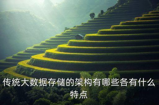 傳統(tǒng)大數(shù)據(jù)存儲的架構(gòu)有哪些各有什么特點