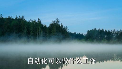 自動(dòng)化可以做什么工作